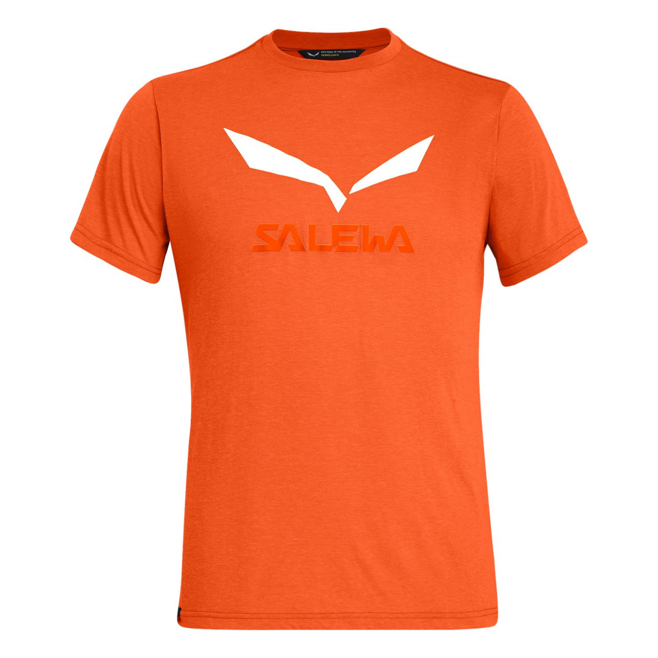 Salewa Men's Solidlogo Drirelease® T-Shirts Orange/Red Orange UEI-429135